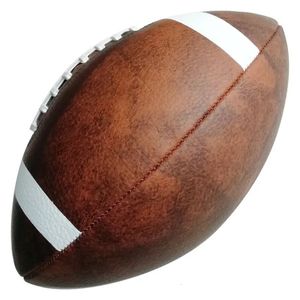 Bollar Standardstorlek 9 American Football Rugby Vuxna Retro Anti-Slip Fukt Absorberande Training Competition Ball Outdoor Sports Gear 231031
