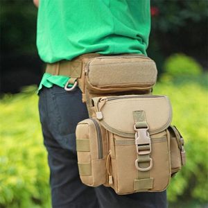 Coisas sacos camuflagem militar dos homens gota perna saco painel utilitário cinto bolsa pacote sacos de ombro oxford fanny packs masculino h295a