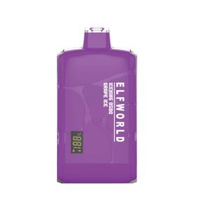 ELF WORLD 8500 baforadas Vape descartável com tela de exibição Atacado Fornecedor Caixa Bar Vape Cigarro Eletrônico