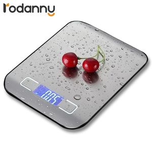 Strumenti di misurazione Bilancia da cucina digitale Rodanny Display LCD Preciso cibo in acciaio inossidabile per cucinare Cottura al forno Pesatura elettronica 220830