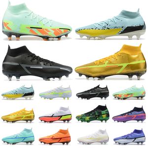 Buty piłki nożnej Phantom GT2 Elite DF FG FINT GRODNY Piłka nożna lodowiec lodowy żółty duch zielony wysokie męskie buty piłkarskie
