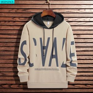 Herrtröjor tröjor nya falska tvåstycken män hoodies trend japanska löst vilda mode långa ärmar män höst tunna tröjor för män l220901