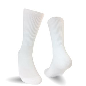 Blank White Sublimation Men's Performance Crew and Knee Socks Athletic High Socks