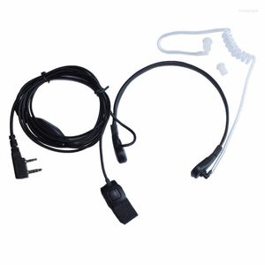 Walkie Talkie 2pcs Throat Microphone Headset Pfor Portable CB Radio Baofeng 5R 82 GT-3 UV-B5 BF-888S UV-6R UV-5RE Plus