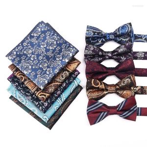 Бобовые галстуки, предварительно связанные для мужчин, бабочки, шелк, свадебные бабочки, набор платки