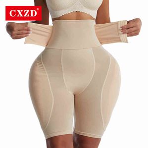 Midja och buken formade CXZD Kvinnor postpartum Body Shaper Underwear High Hip Padded Panty Lår Slimmer Sexy Butt Lifter Fake Ass Panties 0719