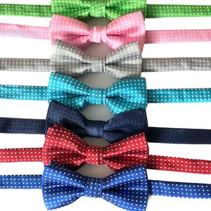 Party Decoration Children s Bow Tie Pet Dog Idea Bowknot Wave Point Collar Isignina Children Ties Child Jewelry Yarn Dyed Polyester py B2