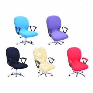 Подушка 5 Colors Office Computer Cover Cover Spandex Cover для тканевого растяжения, чтобы соответствовать поворотным стульям