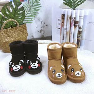 Hochwertige Kinder-Schneestiefel, Designer-Schneeschuhe, Turnschuhe, Schwarz, Kastanie, Lila, Rosa, Marineblau, Grau, klassischer Cartoon-Tierstiefel, Jungen- und Mädchenstiefel, Winterschuhe