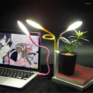 Lampade da tavolo portatili 14 led luce notturna scrivania USB cura degli occhi lampada da lettura libro luci di emergenza per computer portatile