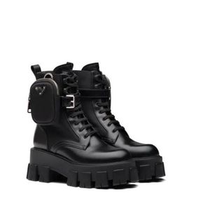 Kvinnor Designers Rois The Knee Ankel Martin Boot och Nylon Military Inspired Combat Boots Nylan Bou Ch Attached Ankel N88888