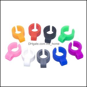 Pipe per fumatori Sile Smoking Bocchino per tabacco Anello per giunti Regar Size Strumenti Accessori Regalo per uomo Donna Pipe 8 colori 954 Drop Dhwby