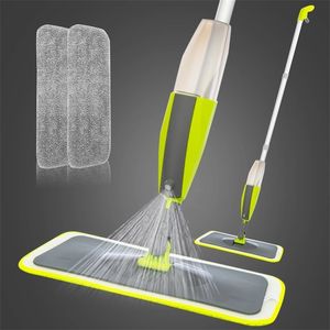 Bodenpuffer Teile Mopp Wassersprühmopp Lazy Flat Mops Griff Hausreinigungswerkzeuge zum Waschen von Bodenreinigern mit wiederverwendbaren Ersatz-Mikrofaserpads 220901