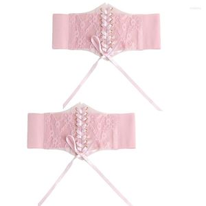 Gürtel 449B Elegantes rosa Korsett Unterbrust Taille Cincher Body Shapewear Frauen Gothic Kleidung für Hochzeitsleistung