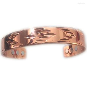 Braccialetto magnetico braccialetto in oro rosa per donne e uomini guarigione del rame bioterapia artrite sollievo dal dolore in gioielli 2022