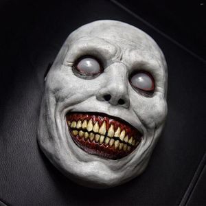 Maschere per feste Raccapricciante maschera di Halloween Demoni sorridenti Horror Face The Evil Cosplay Puntelli Copricapo Vestire Abbigliamento Accessori Regali