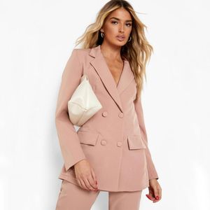 Fashion Women Suits Office Lady Tuxedos Double Breasted Female Business Suit Blazers med jacka och byxor