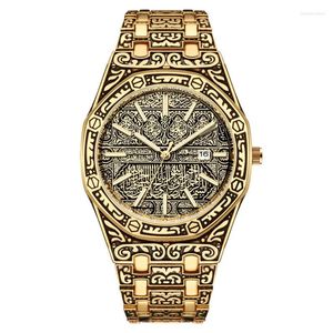 Armbanduhren Luxuskleid Bling Edelstahl Quarz Armbanduhr für Frauen Damen Männer Männlich Gold Silber