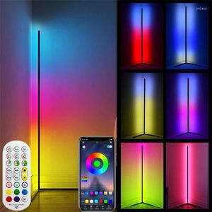 Saiten USB LED Stehlampen Moderne RGB Lampe für Wohnzimmer Schlafzimmer Dekoration Bluetooth Fernbedienung Atmosphärische Lichter