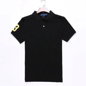 Wholesale 2063 Summer New Polos Shirts European and American Men's Short Sleeves Casual Colorblock Cotton Large Size Embroidered Fashion T-Shirts S-2XL