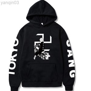 Men's Hoodies Sweatshirts Anime Manga Tokyo Revengers Cosplay Hoodies Men Tokyo Gang Manjiro Sano Mikey Sweatshirts Street Cozy Tops Sweaters Plus Size L220901