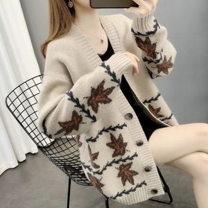 Frühling Herbst Strickjacke Pullover für Frau Süßes Mädchen Stricken Lazy College Stil Lose Ärmel Harajuku Mädchen JK Uniform Kawaii Jacke Mantel 3XL