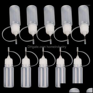 Packing Bottles Packing Bottles 10Pcs 10Ml Pe Glue Applicator Needle Squeeze Bottle For Paper Quilling Diy Scrapbooking Crafts Sswell Dh0Xw