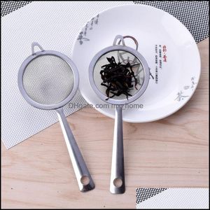 Utensili per caffè e tè 17,5X7 cm Acciaio inossidabile a maglia fine Colino Colino Setaccio per farina con manico Succo di tè Utensili da cucina per ghiaccio 246 V2 Dro Dh83T