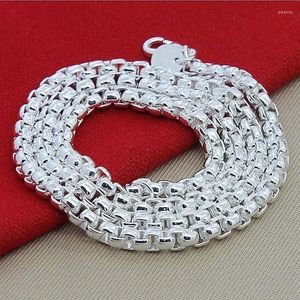 Colares de pendentes carimbar prata requintada moda de luxo masculino redonda caixa de caixa de casamento nobre colar de polegadas jóias