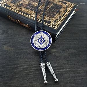 Bow Ties Europe And America Freemason Fashion Leather Cord Necklace Bolo Tie