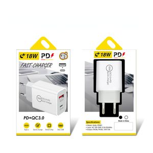 PD12W Chargers Mobile Phone Charging Multi-port Charger Head Tablet Power Adapter with Package