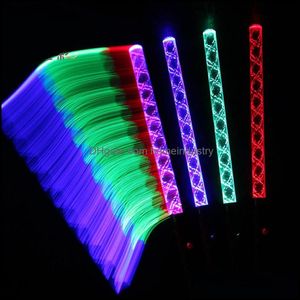 Party Favor 5 Colors Fluorescence Led Light Sticks Concert Night Club Color Glowing Cheering Props Festival Gift 20Pcs/Lot Sd864 Drop Dhjzf