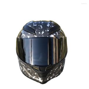 Caschi da moto Casco integrale con grande spoiler Omologato ECE Cappello da donna e da uomo Motocross Casque Chopper