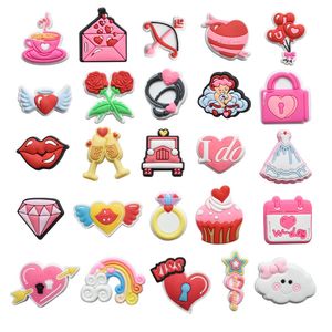 DHL Fast Air Accessories Wholesale Popular PVC PVC Cartoon Charms Charms Shoe Flower Decoration Accessories Buckle Pins Bins butons in stock 04