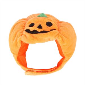 cappello di moda per abbigliamento per cani Vendita calda Pet Halloween Pumpkin vestire copricapo copricapo esposto con orecchio di gatto