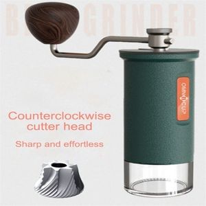 マニュアルコーヒーグラインダーOMNICUP高品質の研削機Burr Mill Mini Bean Milling Portable Kitchen 220830