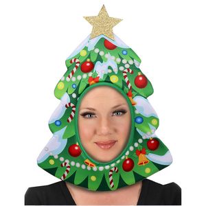 Рождество смешная шляпа дерево снеговик бисквит -клубничная пицца косплей аксессуары шляпы карнаваль новогодний аксессуар для вечеринки