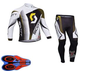 Wholesale scott cycling long sleeve jersey for sale - Group buy SpringAutum SCOTT Team Mens cycling Jersey Set Long Sleeve Shirts and Pants