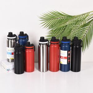 Wasserflaschen Outdoor Tumbler Sport Große Kapazität Edelstahl Thermos Isolierte Becher mit Weithals