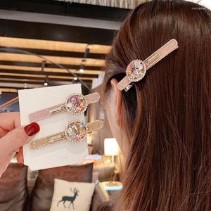 Luxury Rhinestone Hair Hairpins Barrette Women Women Korean Bridal Wedding Jewelry Accesorios de moda Tocado