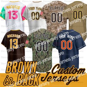 Baseball Jerseys Fernando Tatis Jr Jersey Manny Machado Yu Darvish Tony Gwynn Blake Snell Musgrove Eric Hosmer Jake Cronenworth Brown Is Back Jerseys