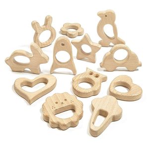 Baby Soothers Woode Teether Animal P￤rlor Bok Rodentstj￤rna DIY PACIFIER CHEAN TINGTHING ANMￄRKNINGAR MONTESSORI Nyf￶dd g￥va 20220902 E3