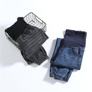 Calça calça calças de calças de calças grávidas roupas de jeans de gravidez para canto ajustável em tamanho ajustável Jeans Jean calças outono 20220902 E3