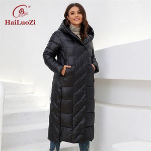 Womens Down Parkas Hailuozi Winter Jackets Womens Plus Size Size Midnlend Hood grossa Zipper Belt Classic Casual Women Coat Parkas 6037 220902