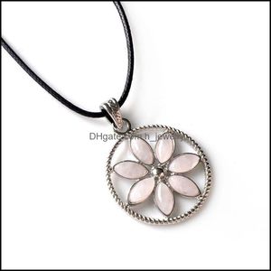 Healthy Necklaces 7 Petals Flower Pendant Ladies Color Rainbow Romantic Necklace Daily Clothes Wild Drop Delivery 2021 J Dhseller2010 Dh5S7