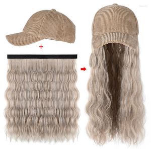 Capés de bola 202206-WU Moda Curly Hair Corduroy Hat de retalhos