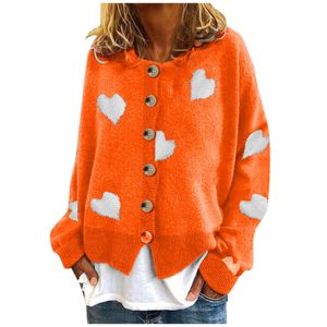 Donna Cardigan corto Moda Donna maglioni sottili Elegante bottone a maniche lunghe cardigan lavorato a maglia maglione giacca femminile cappotto 2022