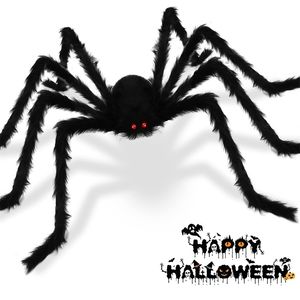 Outros suprimentos de festa do evento 30507590120150200cm Super Big Plush Spider feito de arame e estilo de pelúcia para as decorações de Halloween de festas 220901