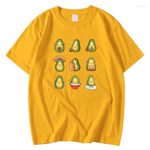Men's T Shirts Men's T-Shirts Soft Man Tees Oversized Round Neck Shirt Fruit Avocado's Life Funny Printing Clothing Short Sleeve