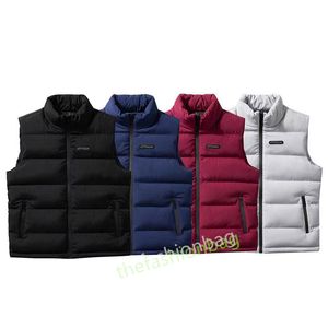 남자 패션 복어 조끼 가을 겨울 면화 패딩 코트 따뜻한 민소매 다운 재킷 m-5xl